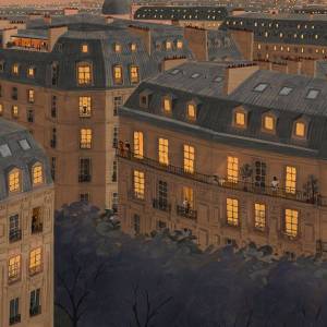 Papier peint Panoramique Toits de Paris