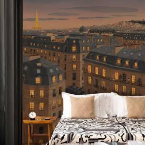 Papier peint Panoramique Toits de Paris