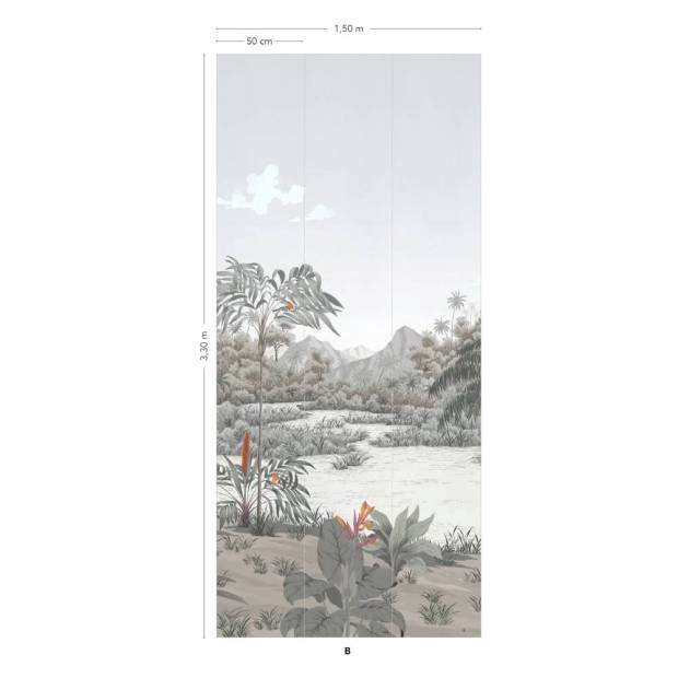 Papier peint Panoramique Rivière des parfums