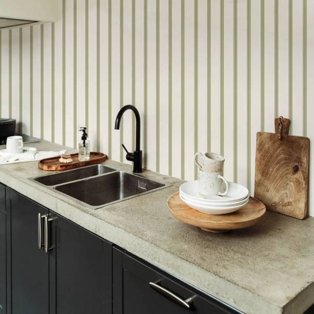 Papier peint Rayure Thérèse