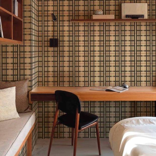 Papier peint Clans-Check intissé