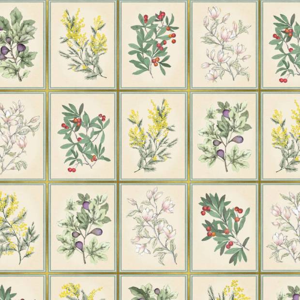 Papier peint Herbier