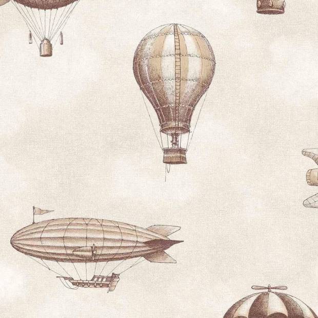 Papier Peint Mongolfière - Tiny Treasures