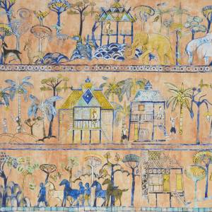 Tissu Woodland voyage