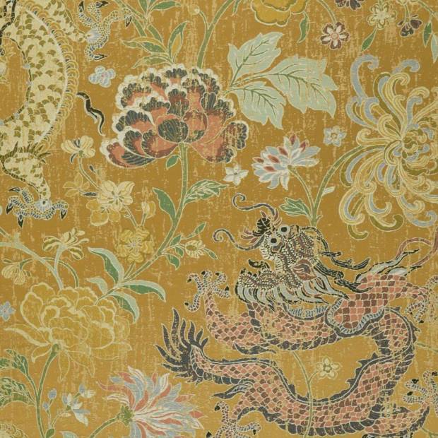 Tissu Dragon Garden
