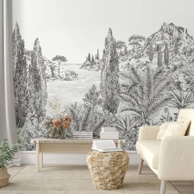 Papier peint panoramique sur-mesure Cyprès
