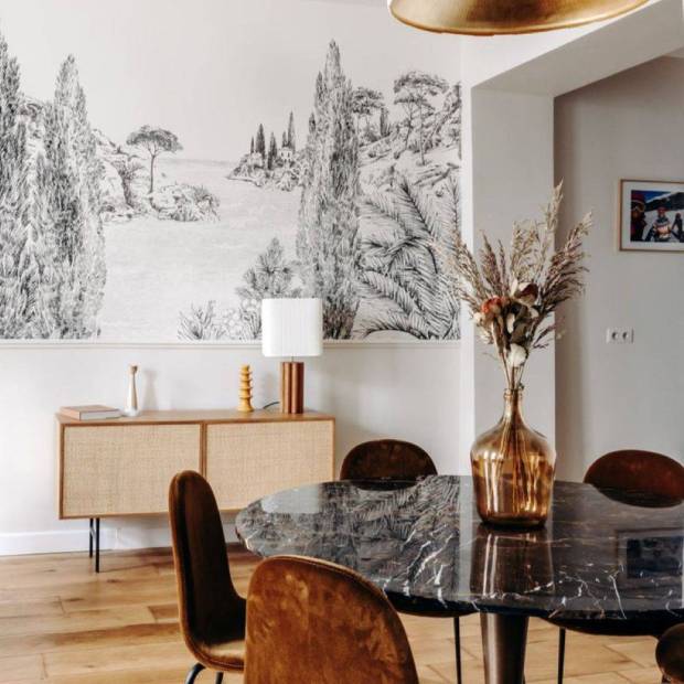Papier peint panoramique sur-mesure Cyprès