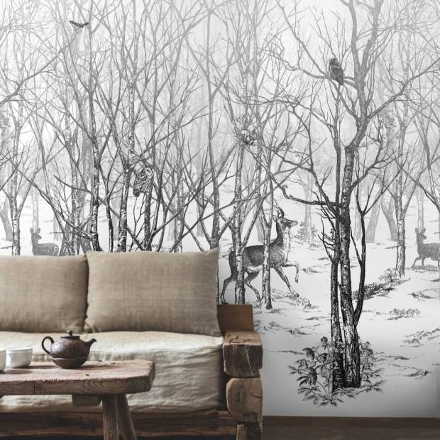Papier peint Panoramique sur mesure Forêt Enchantée