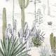 Papier peint panoramique sur mesure Succulentes