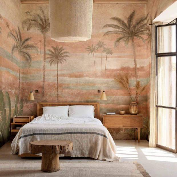 Papier peint Panoramique sur mesure  Draa palms  en intissé