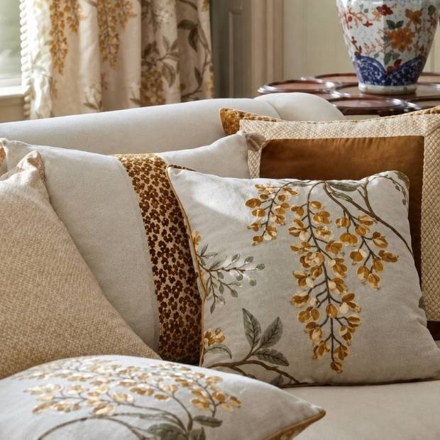 Tissu Wisteria Vine Linen