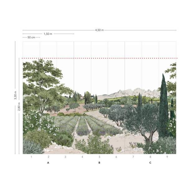 Papier Peint Panoramique Provence Couleur