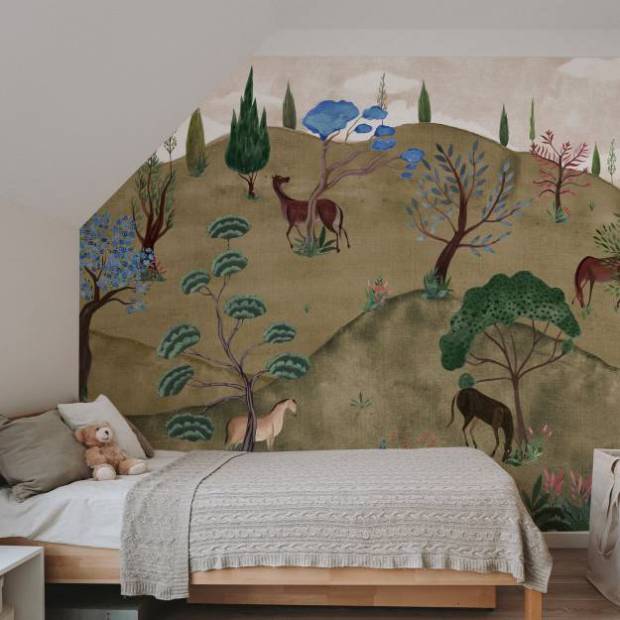 Papier peint Panoramique sur mesure Rêve perse Intissé