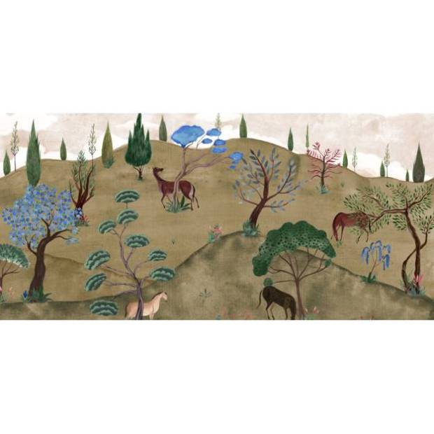 Papier peint Panoramique sur mesure Rêve perse Intissé