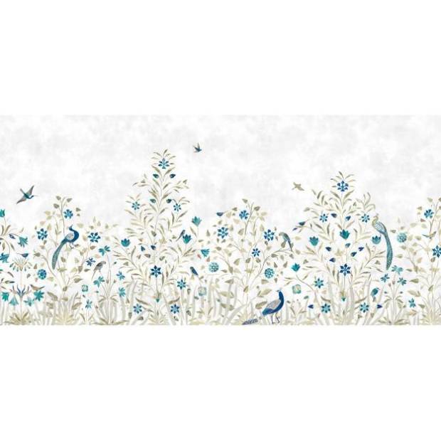 Papier peint Panoramique sur mesure Palais floral Intissé
