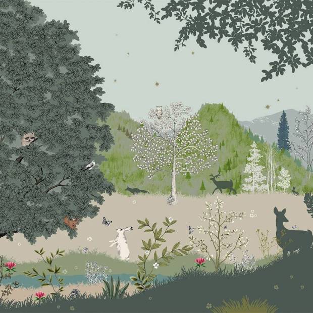 Papier Peint Panoramique Sur Mesure Coucou Hibou